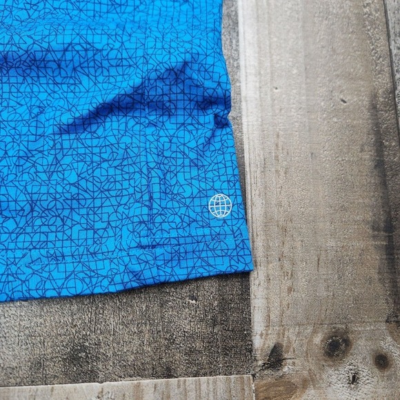 Mens Adidas size 2XL Vented All Over Print Short Sleeve Golf Polo Shirt - Picture 7 of 9